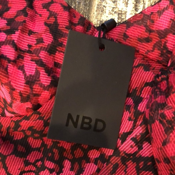 NWT NBD Cara Top in Pink and Black Leopard Print size Large - Picture 10 of 10